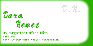 dora nemet business card