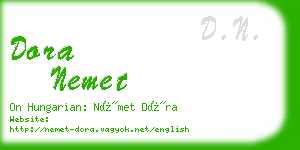 dora nemet business card